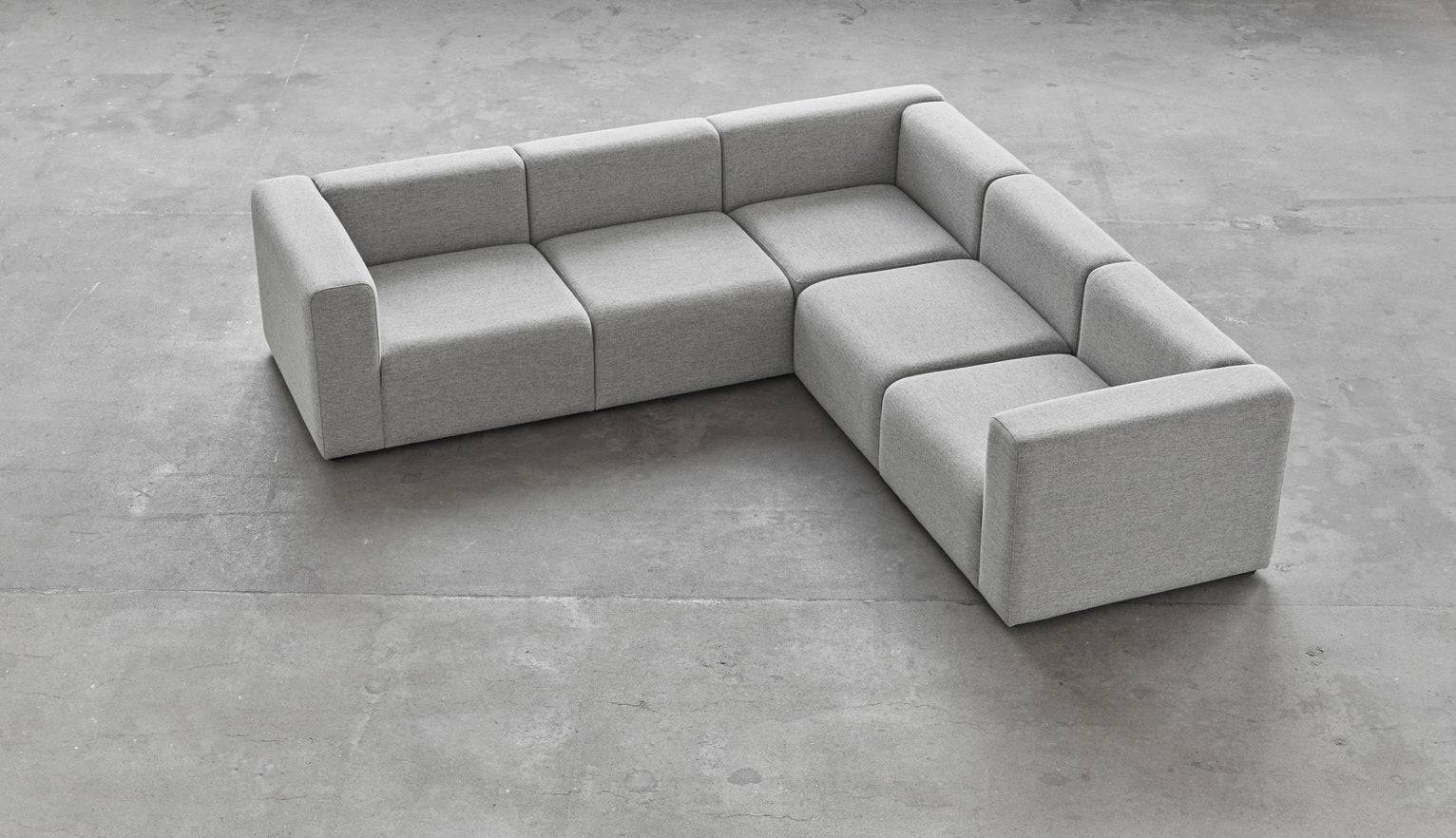 Hay - Mags sofa corner combinatie 1 - Hallingdal 116 grijs - Oosterlinck