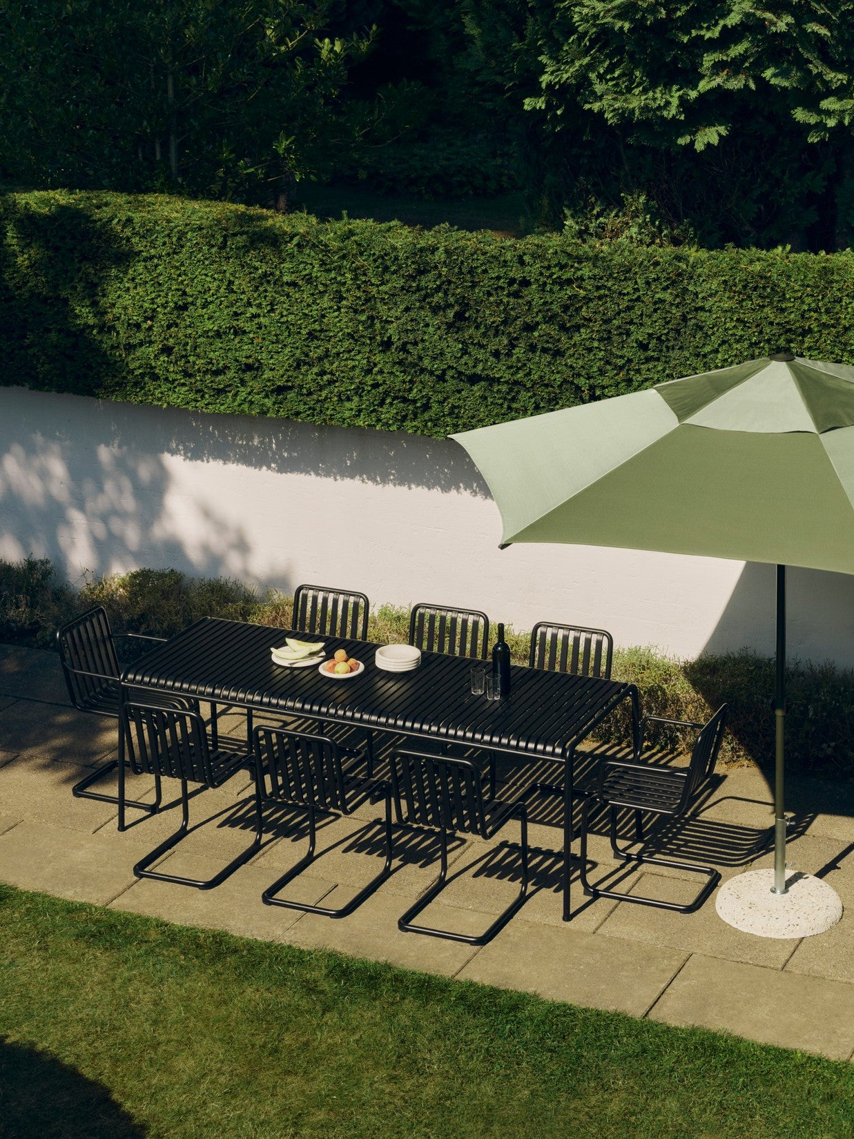 HAY Terrazza groene Parasol hexagon - Oosterlinck Home