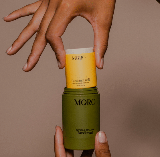 Moro Deodorant Probiotic Discovery Set met gratis toilettas