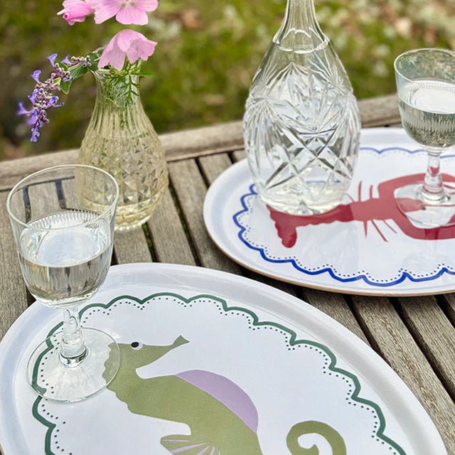 Blu Kat Serveerplateau ovaal Lobster - Oosterlinck Home