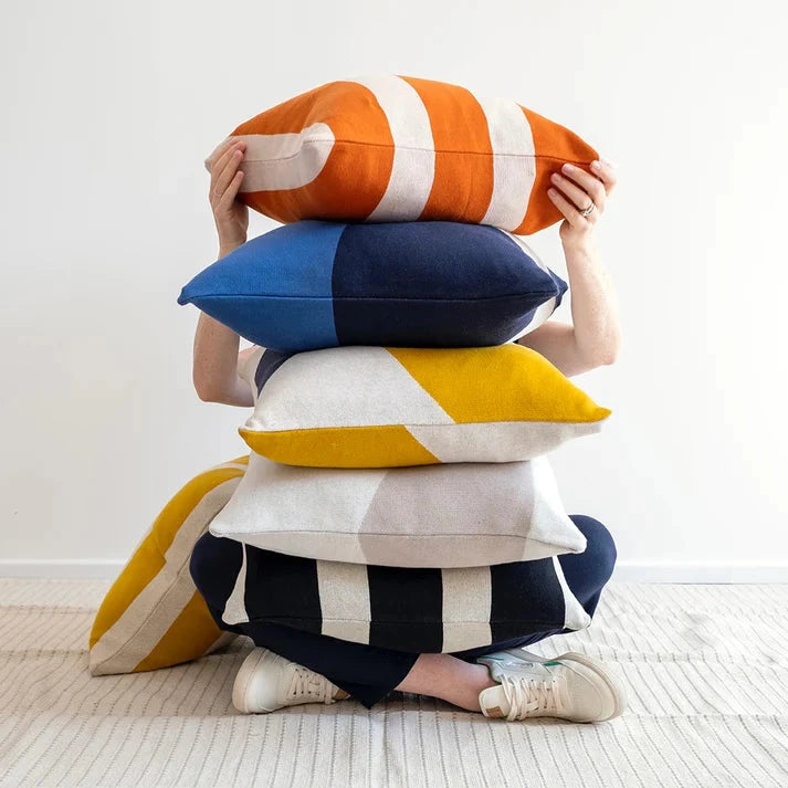 Sophie Home - Kussen Enkel burnt orange ( cover + vulling) - Oosterlinck