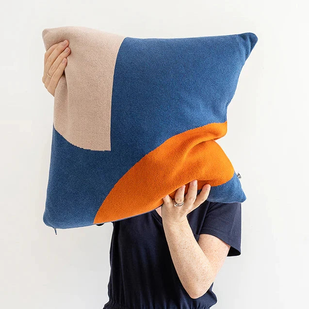 Sophie Home - Kussen Ilo blue ( cover + vulling) - Oosterlinck