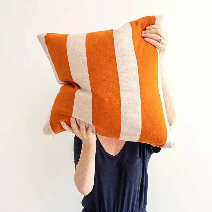 Sophie Home - Kussen Enkel burnt orange ( cover + vulling) - Oosterlinck