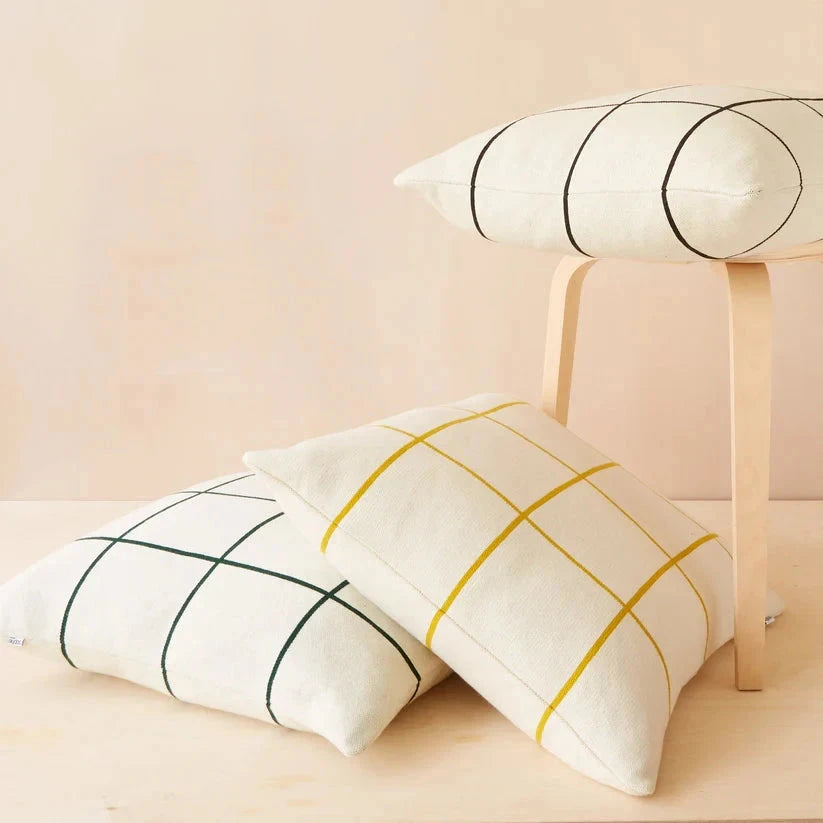 Sophie Home Kussen Grid Citrus (cover + vulling) - Oosterlinck