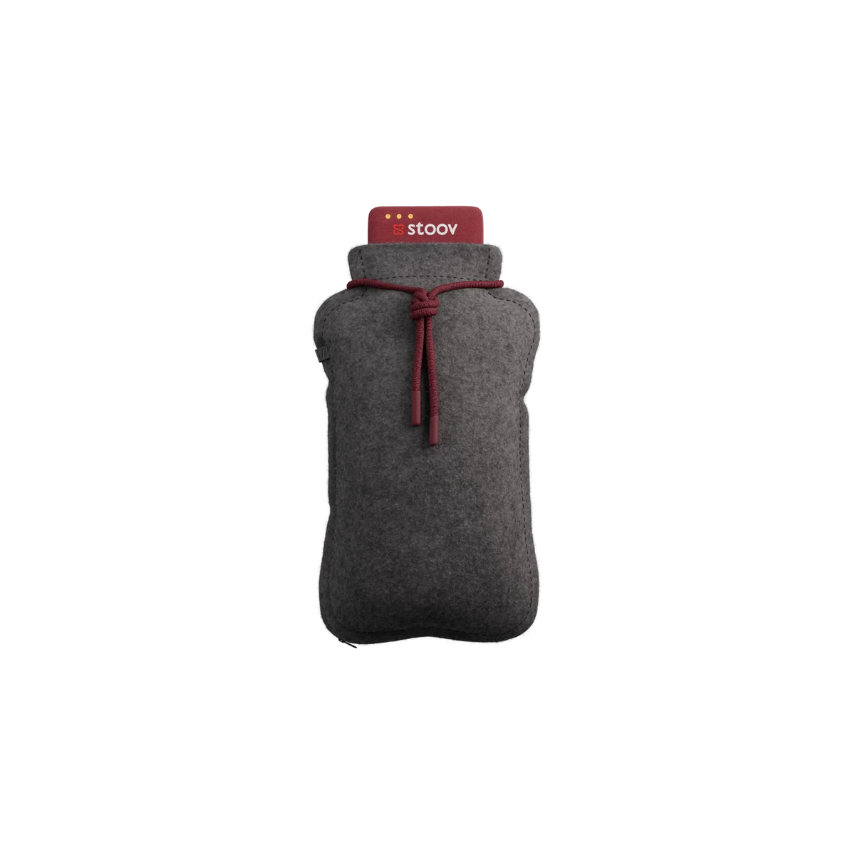 Stoov Homey Flex oplaadbaar warmtekussen in donkergrijs, 25x35cm, zacht en comfortabel voor extra warmte.