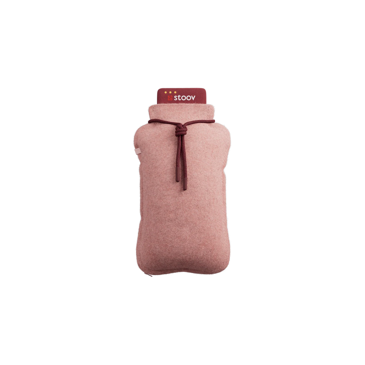 Stoov Homey Flex warmtekussen 25x35cm in zachtroze, oplaadbaar en comfortabel voor extra warmte en ontspanning.