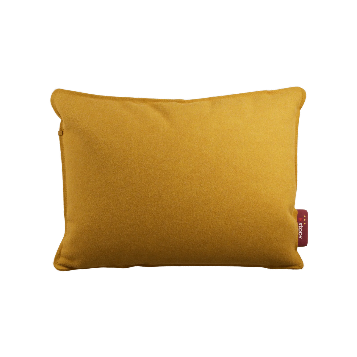 Stoov Ploov Flex oplaadbaar warmtekussen 45x60cm in zonnig geel, geschikt als kussen of deken voor extra warmte.