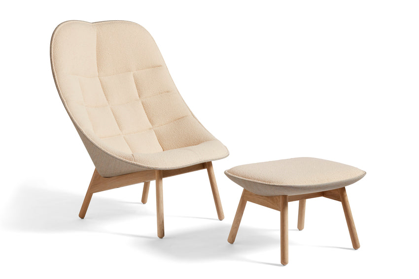 Hay - Uchiwa Quilted lounge + GRATIS ottoman - Flamiber Sand/ Remix 233 - Oosterlinck