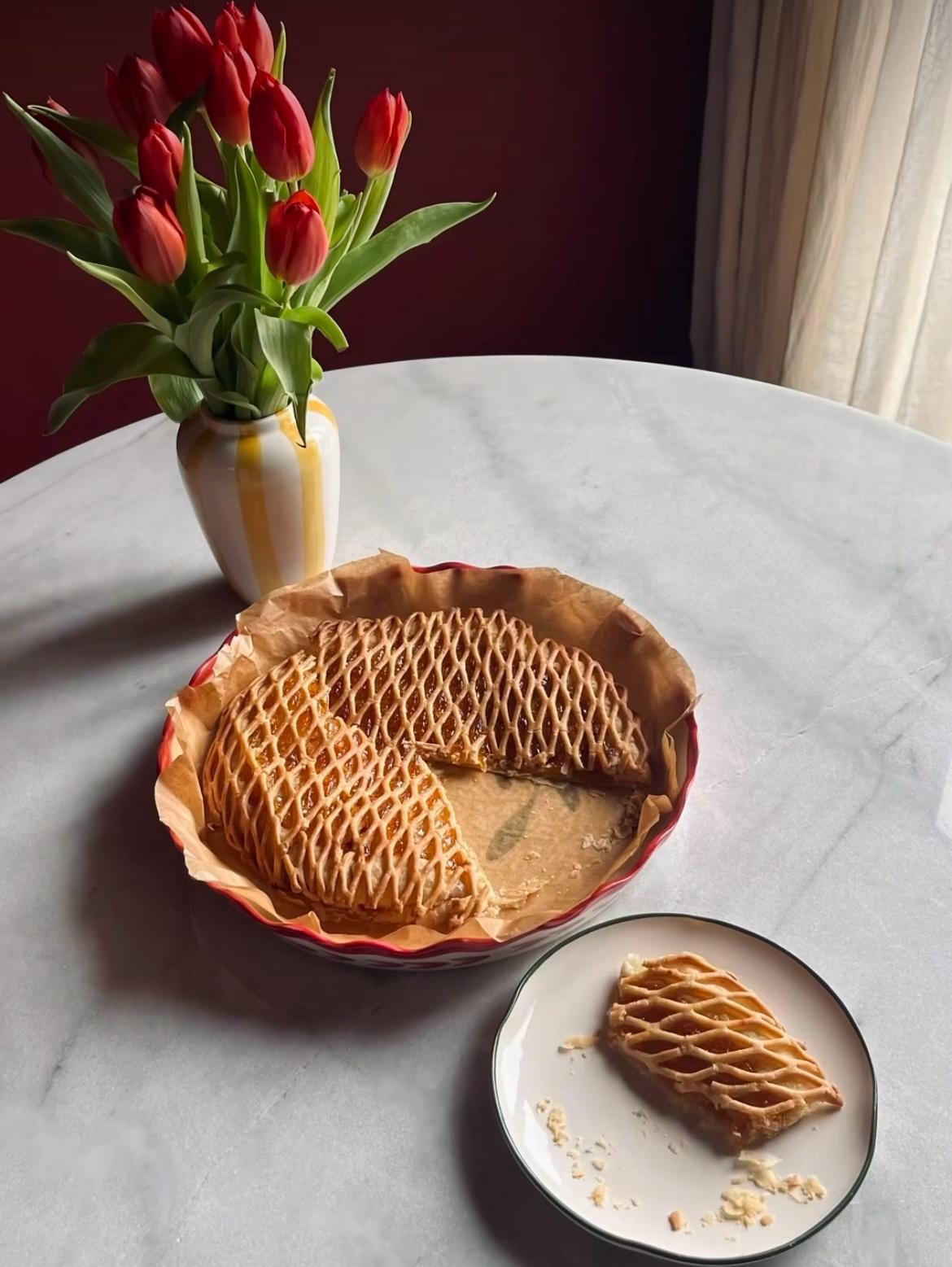 Val Pottery Pie plate groen - Oosterlinck
