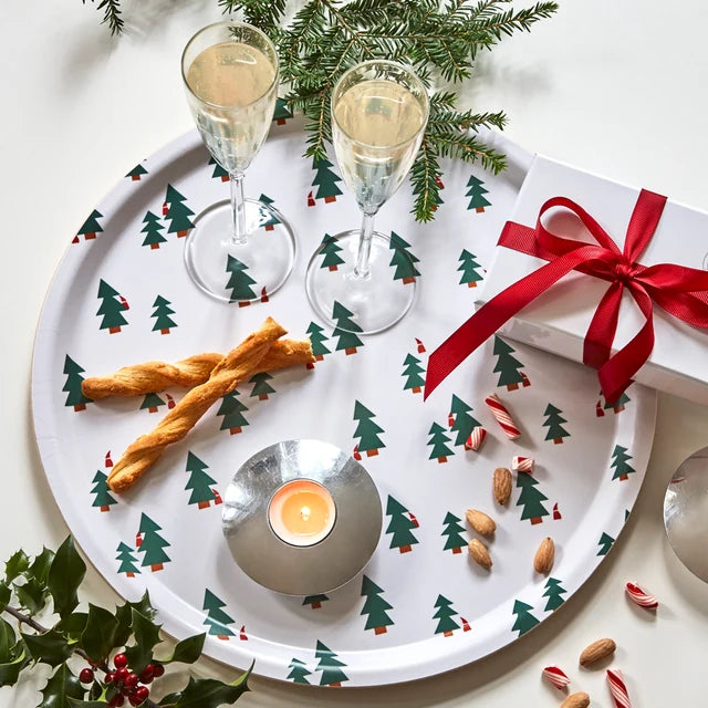Blu Kat Serveerplateau Christmas Forest rond