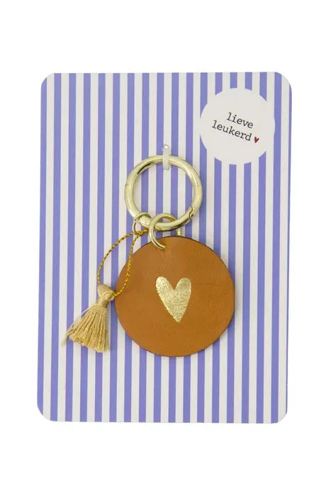 Zusss Wenskaart met sleutelhanger Lieve vriendin of Lieve leukerd - Oosterlinck
