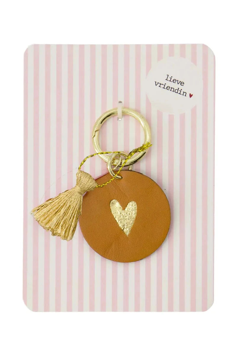 Zusss Wenskaart met sleutelhanger Lieve vriendin of Lieve leukerd - Oosterlinck