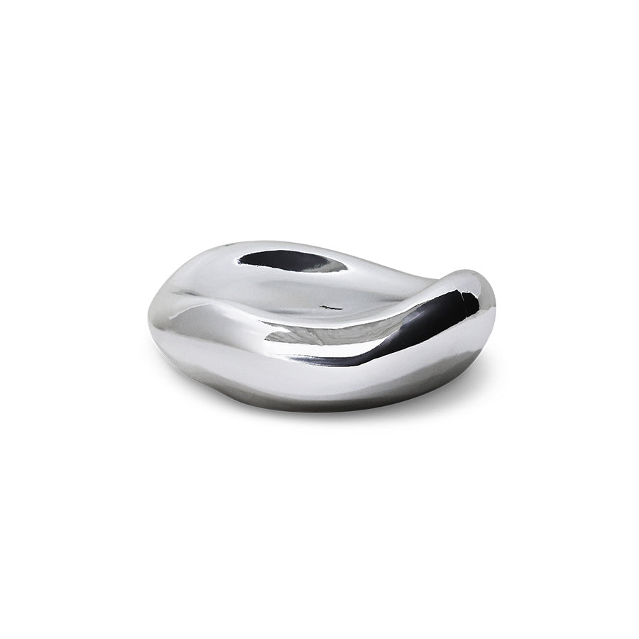 HK Living Gleam glass bowl chrome - Oosterlinck