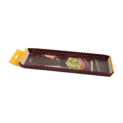 Point virgule taartvorm met losse bodem rechthoek 35*11cm