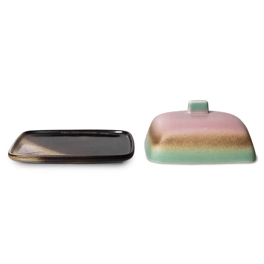 HK Living 70s Ceramics Butter Dish Mercury - Oosterlinck Home