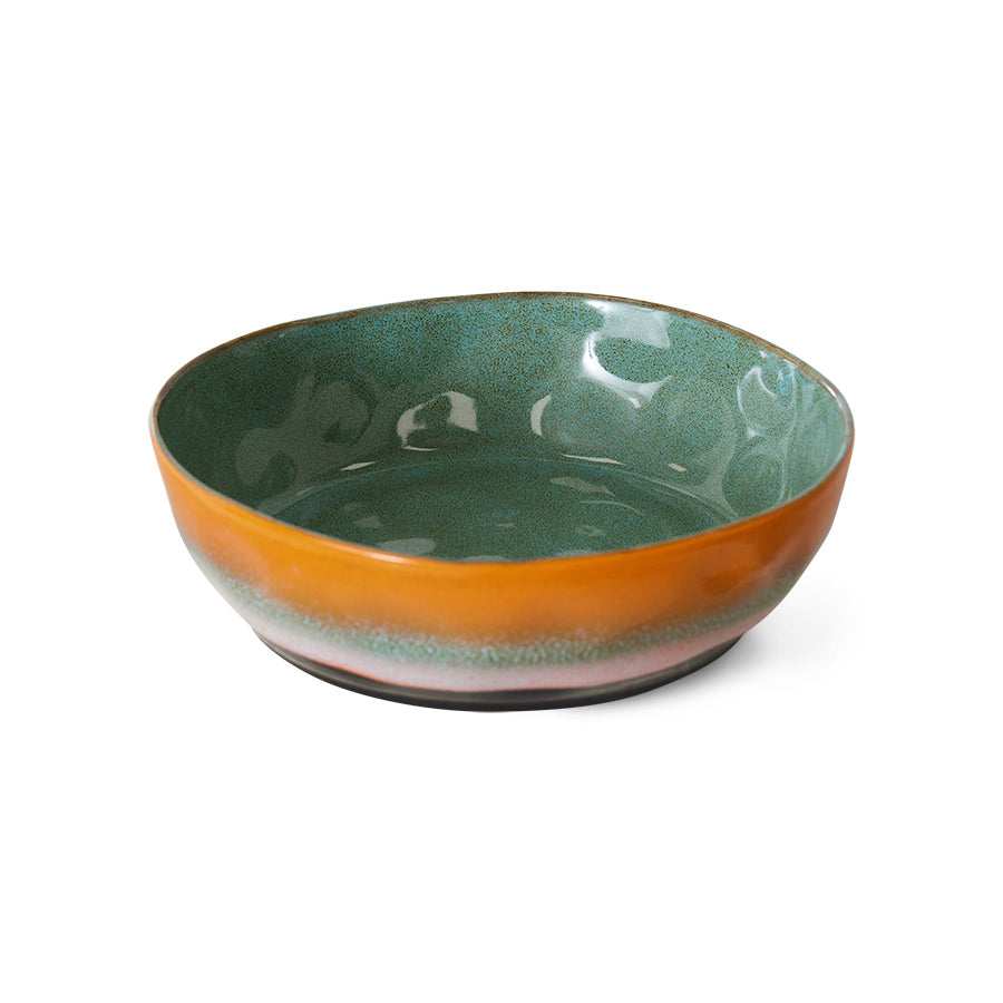 HK Living 70s Ceramics : pasta bowls Golden Hour/ set van 2 - Oosterlinck Home
