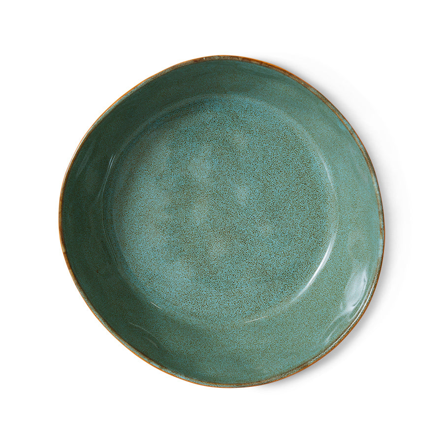 HK Living 70s Ceramics : pasta bowls Golden Hour/ set van 2 - Oosterlinck Home