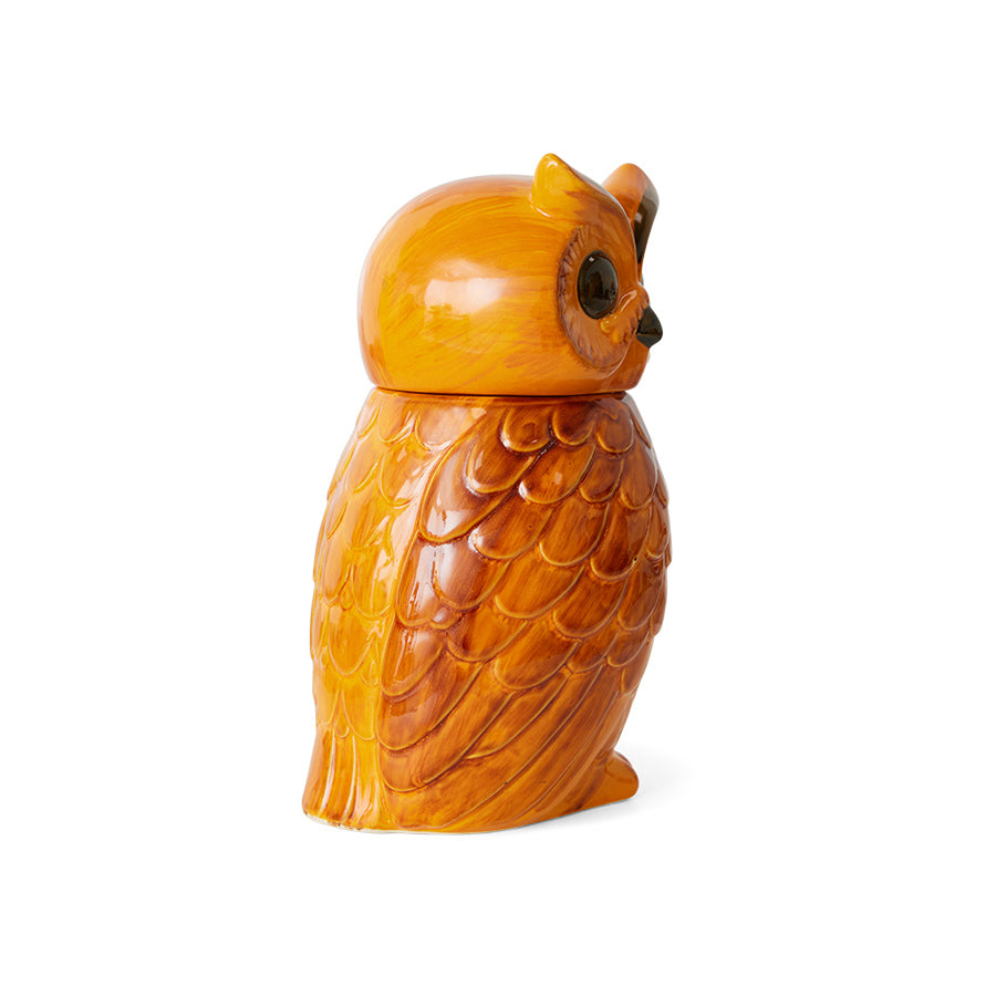 HK Living 70s ceramics jar owl - Oosterlinck