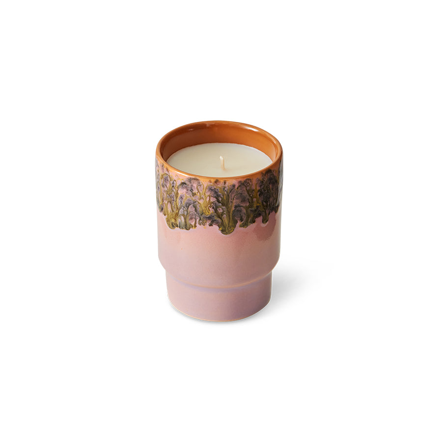 HK Living 70s Keramische geurkaars small in geschenkdoos - Oosterlinck
