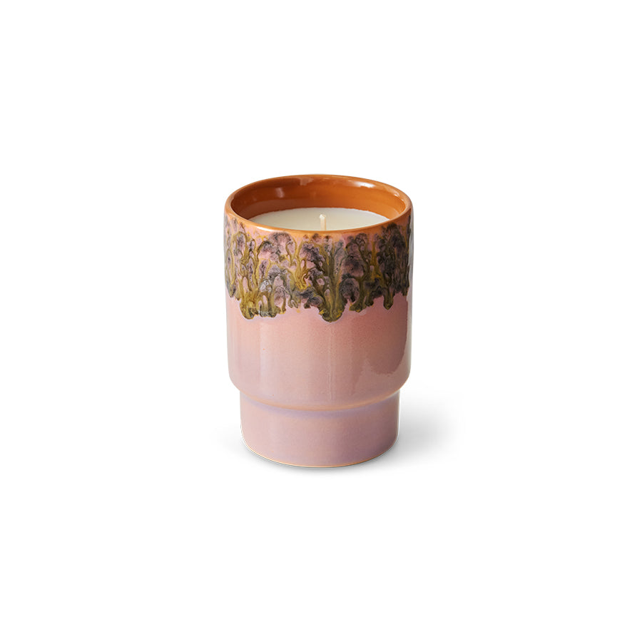 HK Living 70s Keramische geurkaars small in geschenkdoos - Oosterlinck