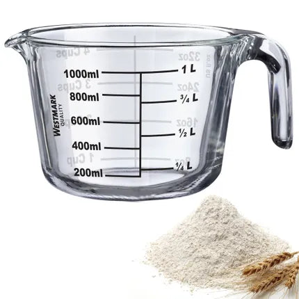 Westmark Maatbeker 1L borosilicaatglas