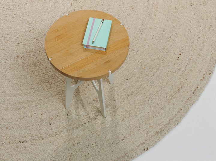 Beside rugs Maze rond tapijt - Oosterlinck