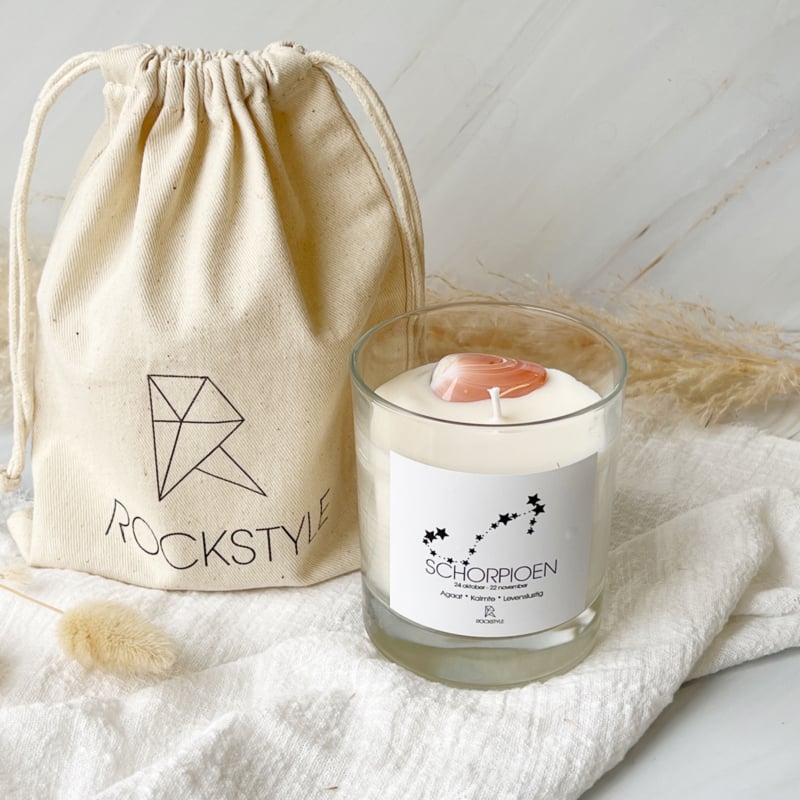 Rockstyle Geurkaars Zodiac met geboortesteen - Oosterlinck