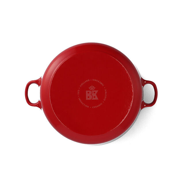 Bourgogne lage braadpan 28cm (zwart of rood) - Oosterlinck