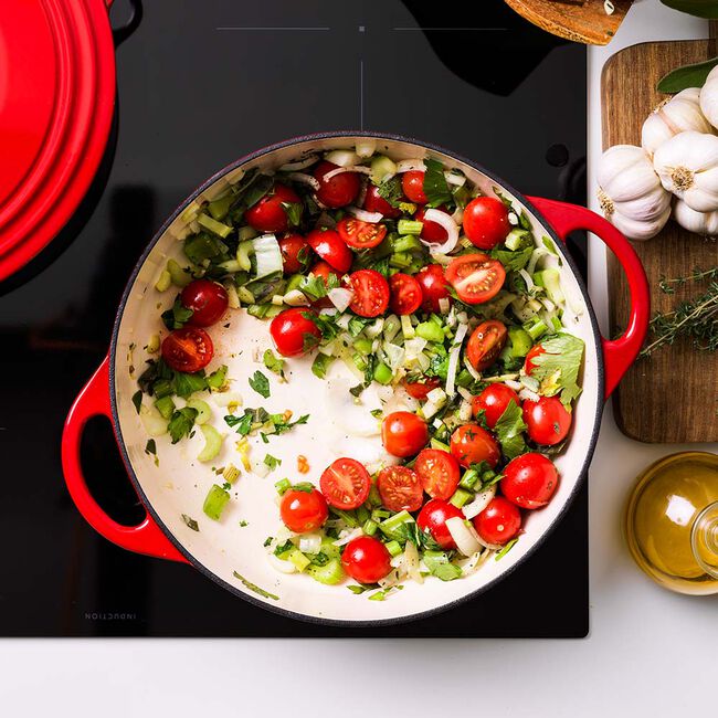 Bourgogne lage braadpan 28cm (zwart of rood) - Oosterlinck
