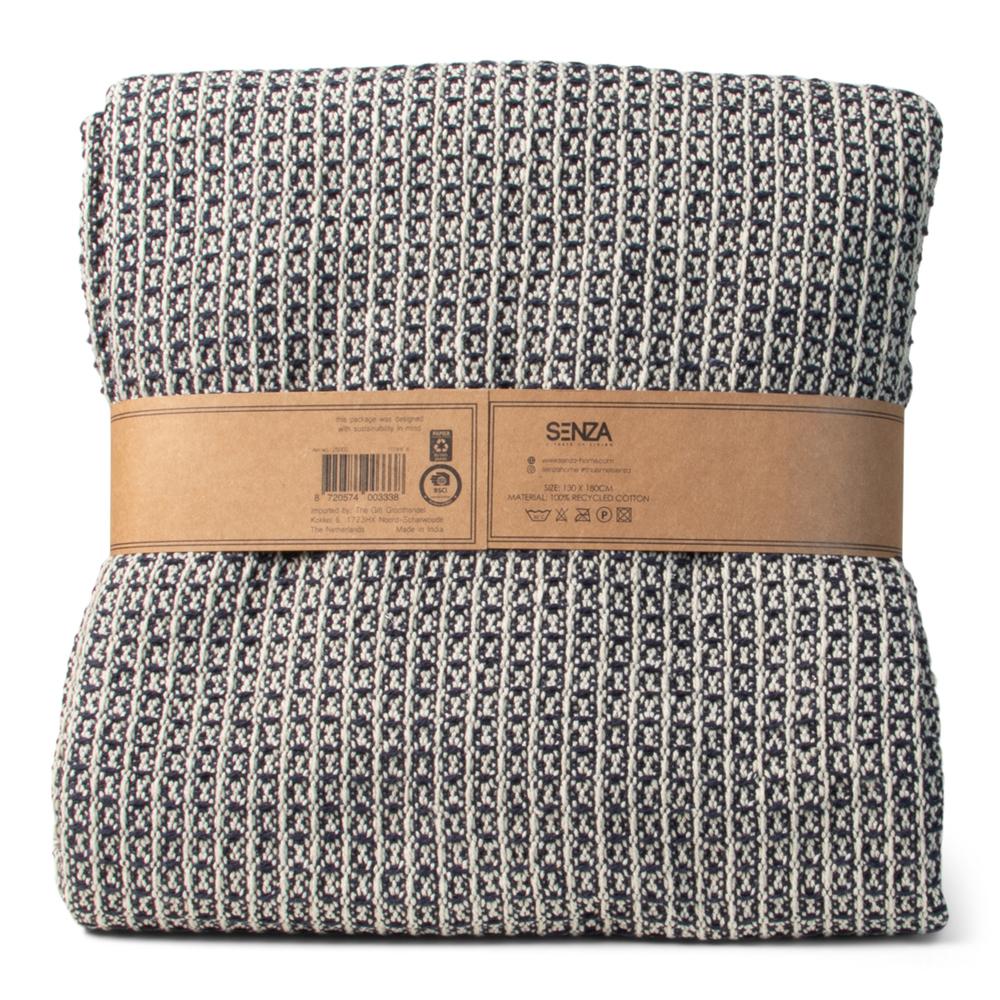 SENZA - Gewafelde katoenen plaid - diverse kleuren - Oosterlinck