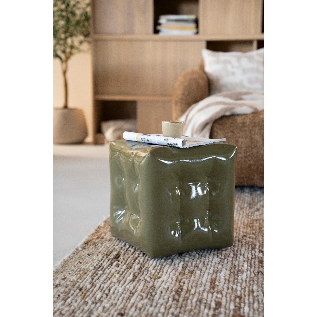By-Boo Capti bijzettafel / hocker groen