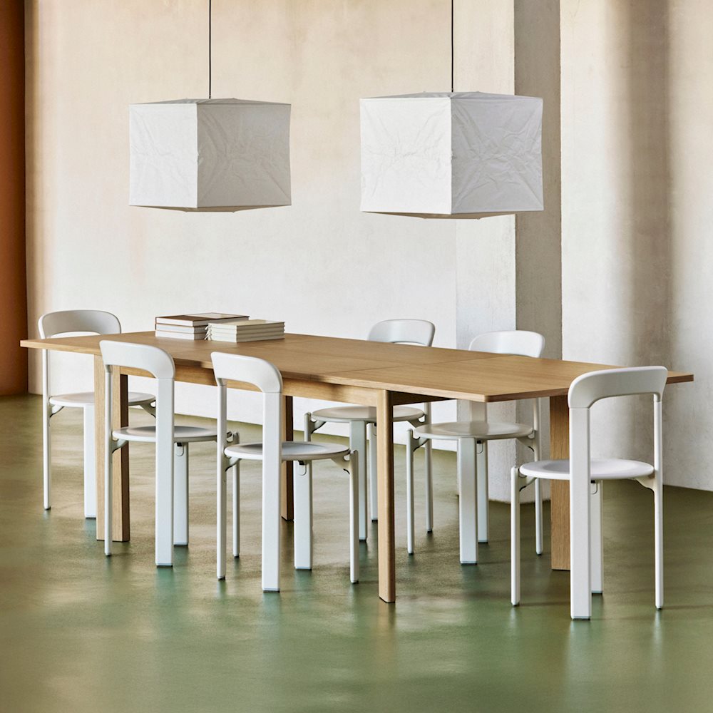Hay Chisel 630 uittrekbare rechthoekige tafel