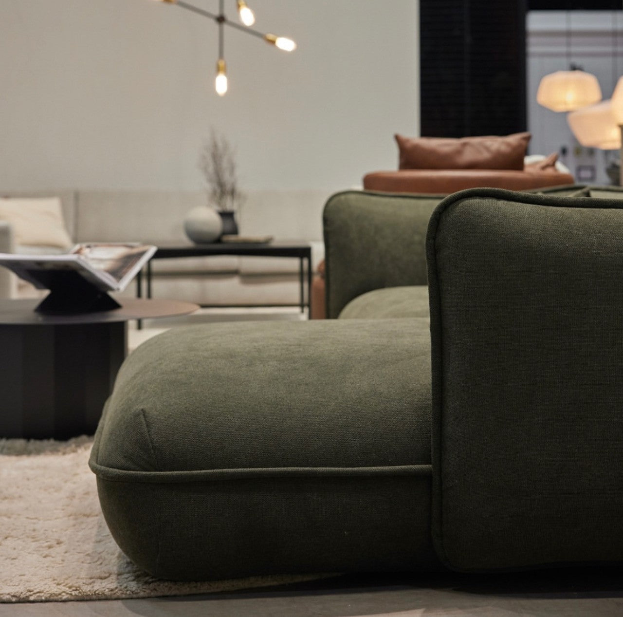 Vilmers Clover sofa 2 zit + chaise longue rechts - Oosterlinck