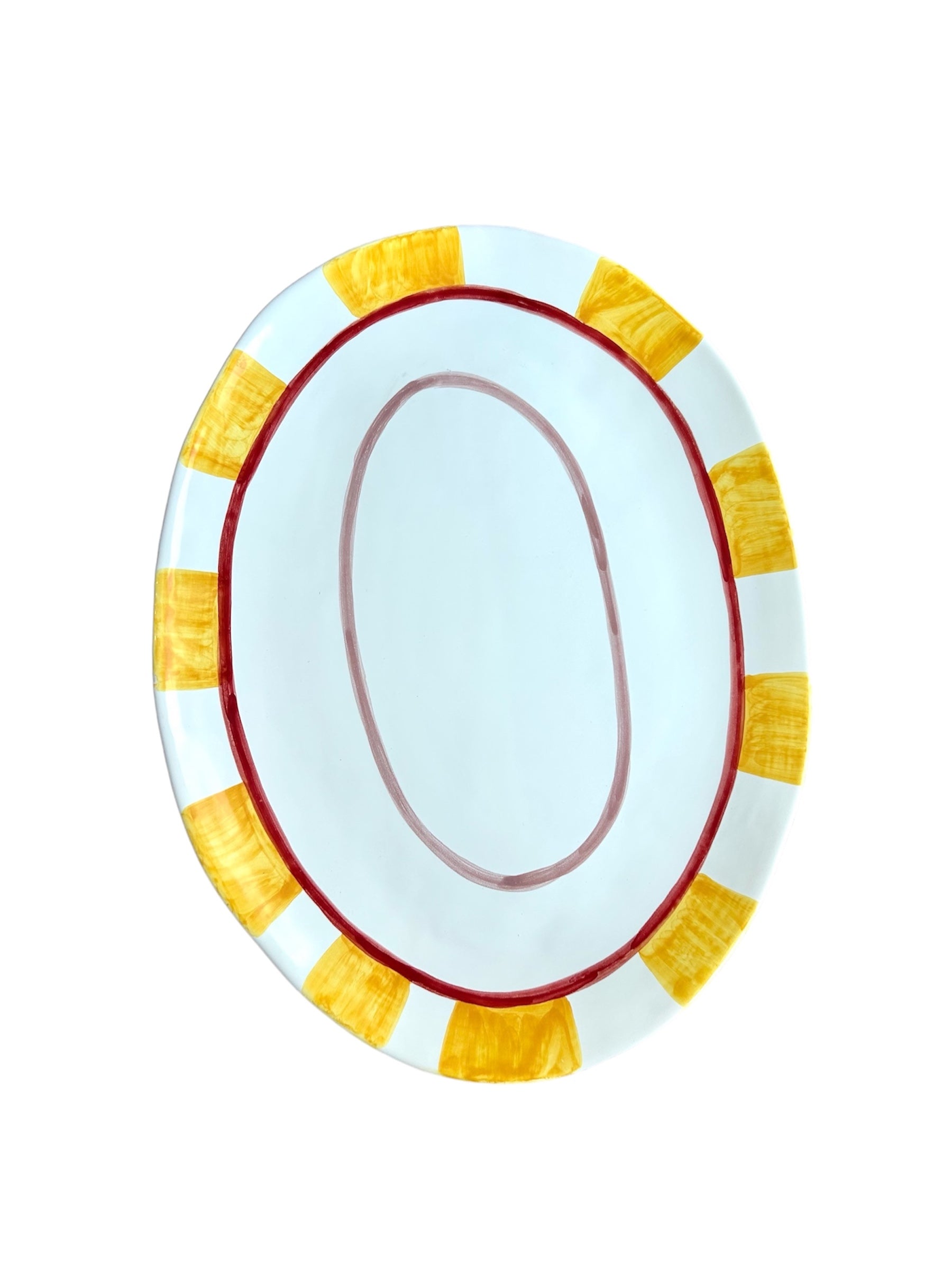 Val Pottery Think Pink Plate -50% / varianten - Oosterlinck Home