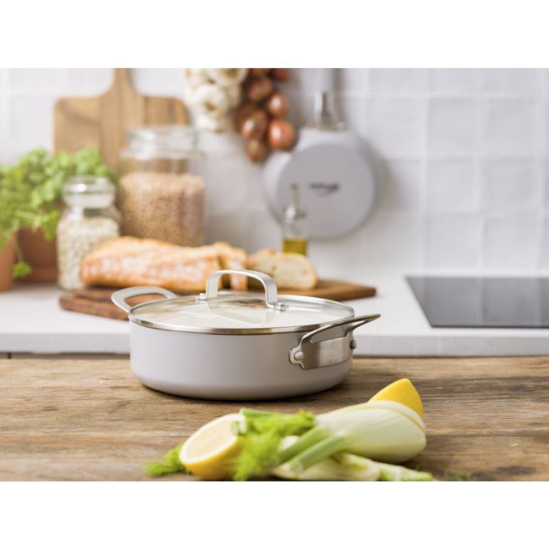 Dagelijkse Kost Proline keramische antikleef stoofpan 24cm met deksel - Oosterlinck