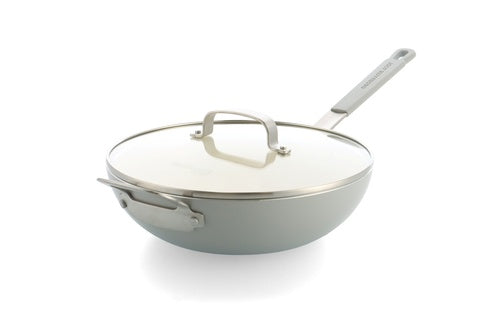 Dagelijkse Kost Proline keramische antikleefwok 28cm met deksel - Oosterlinck