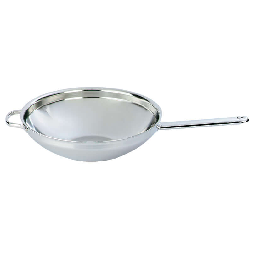 Demeyere Apollo Wok platte bodem - 32cm + GRATIS wokspatel - Oosterlinck