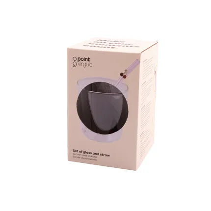 Point Virgule Glas met kersen en strootje