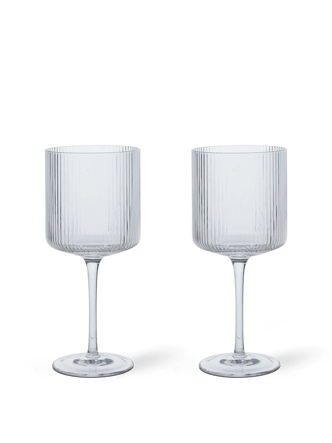 Ferm Living Ripple rode wijnglazen - set van 2 - Oosterlinck