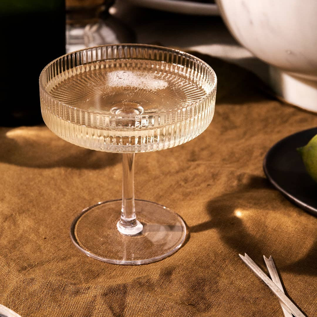 Ferm Living Ripple Champagneglazen - set van 2 - Oosterlinck