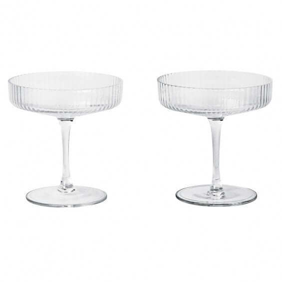 Ferm Living Ripple Champagneglazen - set van 2 - Oosterlinck