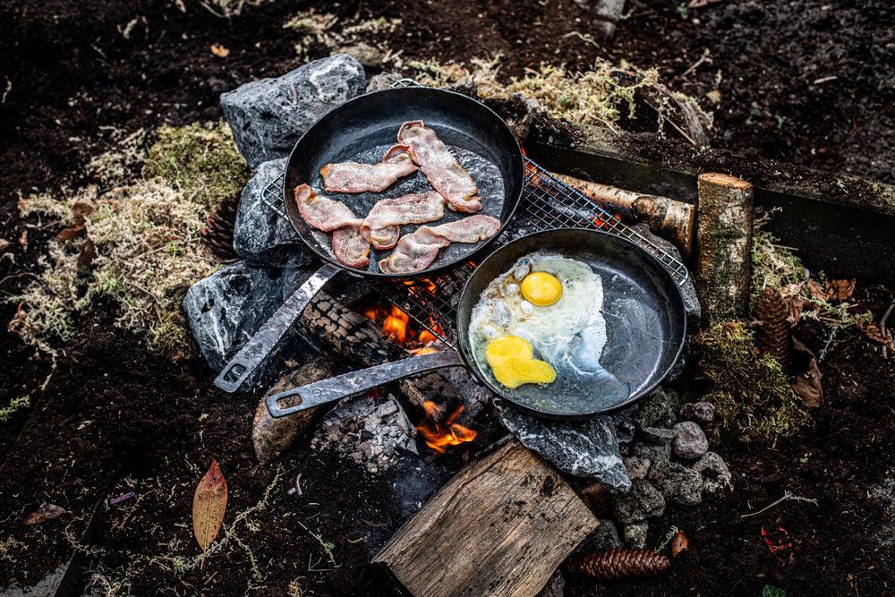 Forged braadpan carbonstaal met steel - Oosterlinck