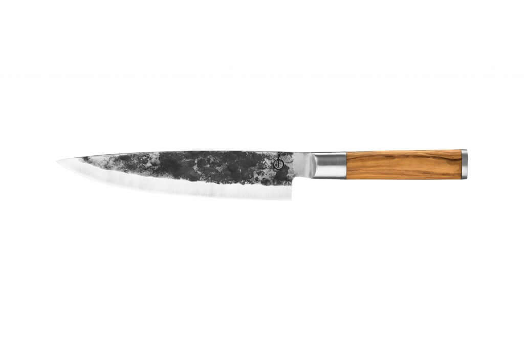 Forged koksmes + GRATIS messenhoes - Oosterlinck