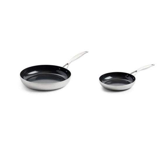 Greenpan Geneva antikleefpannenset 20+28cm - Oosterlinck Home