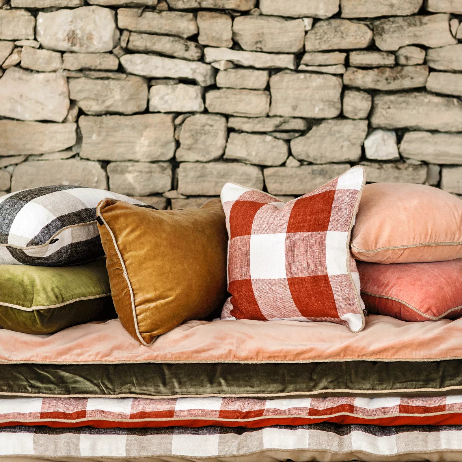 Haomy Kussen New Delhi fluweel - 55% - Oosterlinck Home