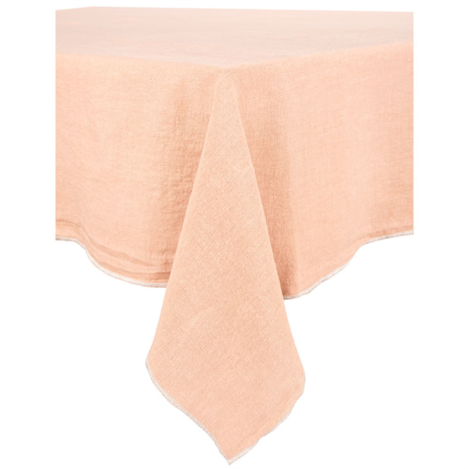 Haomy - Venise linnen tafelkleed rond 160 x 160 cm - diverse kleuren - Oosterlinck