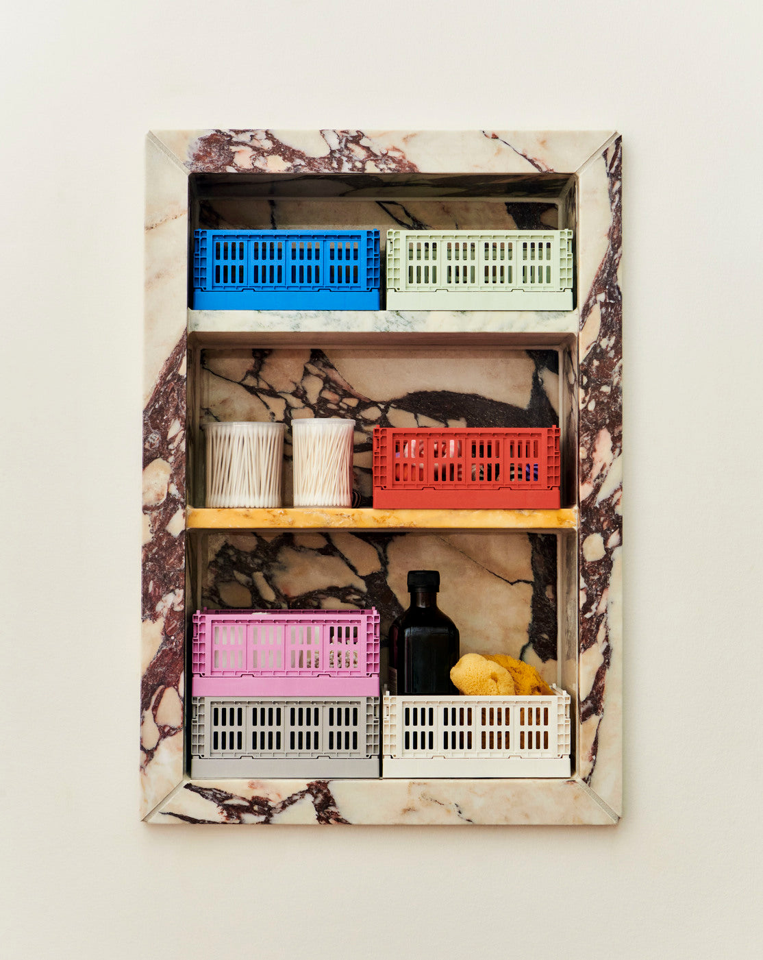 HAY Colour Crate Mini set van 2 / diverse kleuren - Oosterlinck