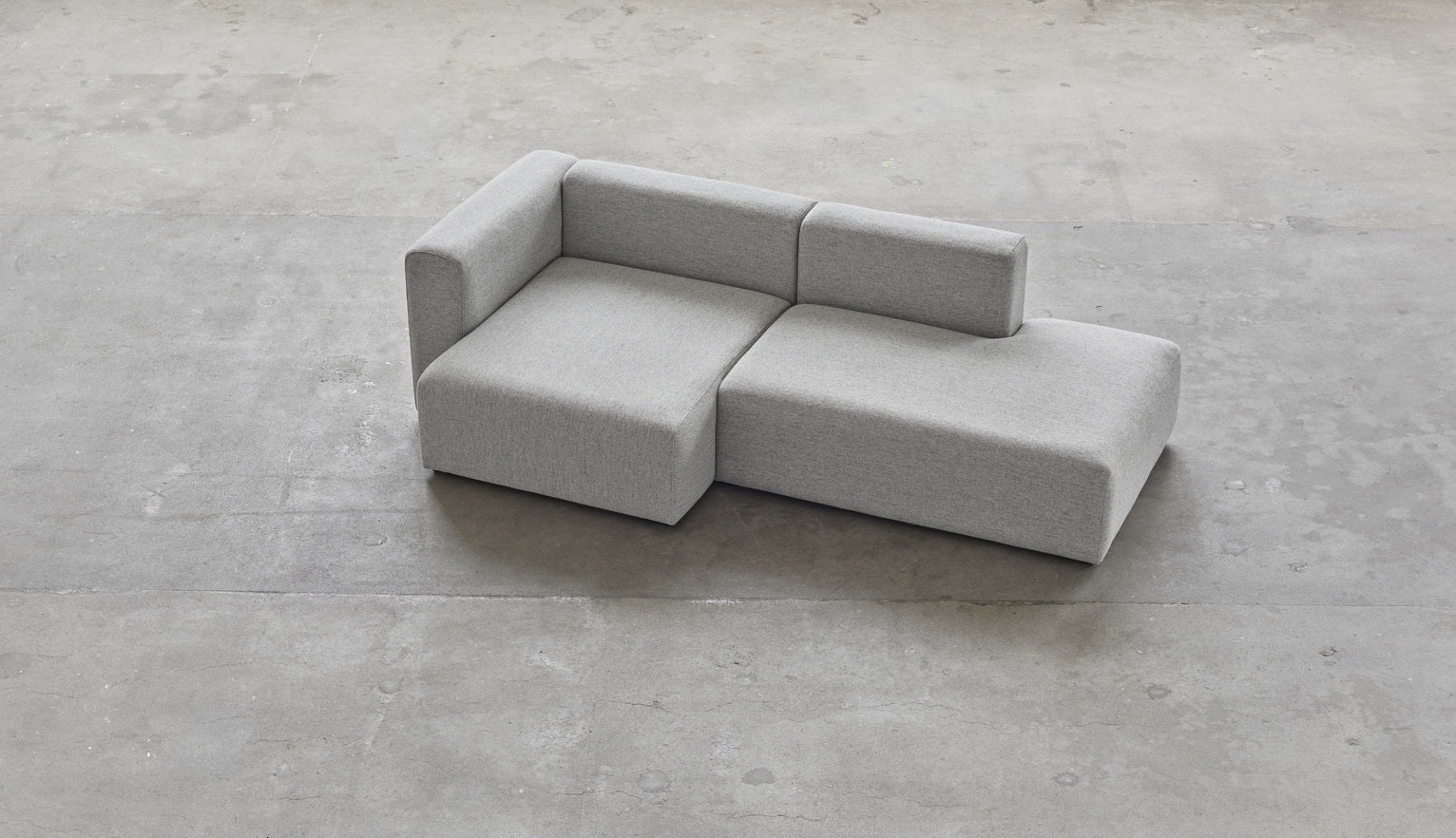 Hay - Mags sofa 2,5-zit combinatie 3 - Hallingdal 116 grijs - Oosterlinck