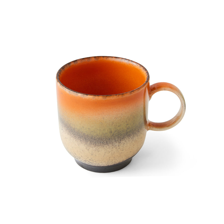 HK Living 70s ceramics coffee mug met oor - varianten - Oosterlinck