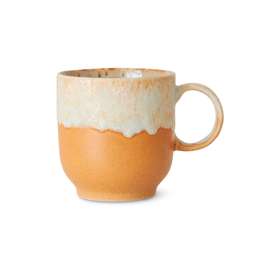 HK Living 70s ceramics café mug met oor 5 + 1 gratis - Oosterlinck